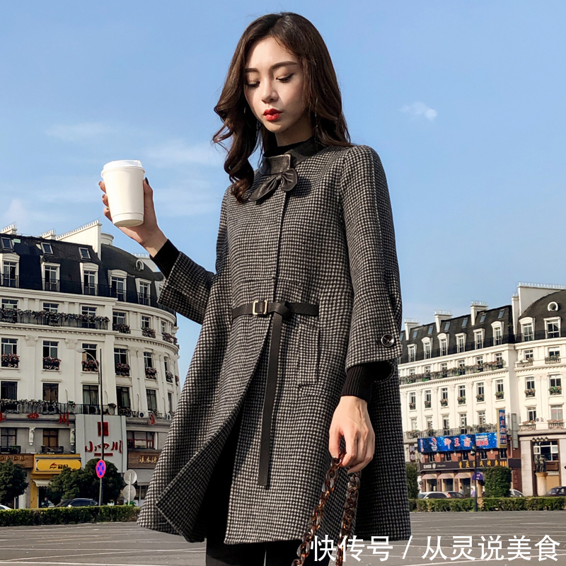 毛呢外套 小个子女人就别跟风穿长大衣,刚上新一种呢外套,上身贼洋气