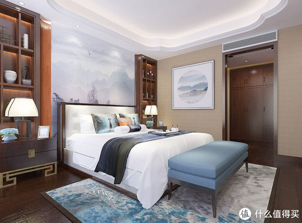 主卫|90后深漂回老家长沙买200㎡复式楼，装新中式风，客厅大气又有意境