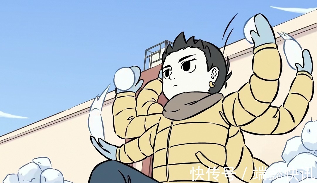 眷思量|非人哉:神仙们打雪仗各显神通,哪吒变身荷叶射手