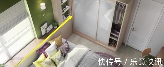 窗户|床头不得已靠窗,一招化解:加一字形20cm宽矮台面,也当床头柜用