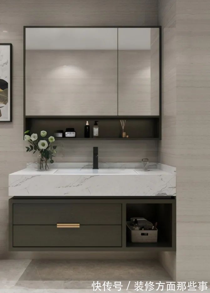 浴室柜|卫生间这样收纳大10m2!面积再小我也不担心了