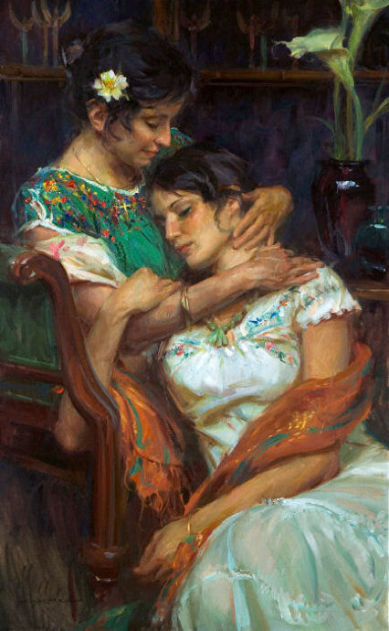 丹尼尔·夫·捷哈兹&美国艺术家丹尼尔·夫·捷哈兹油画中令人怦然心动的美人