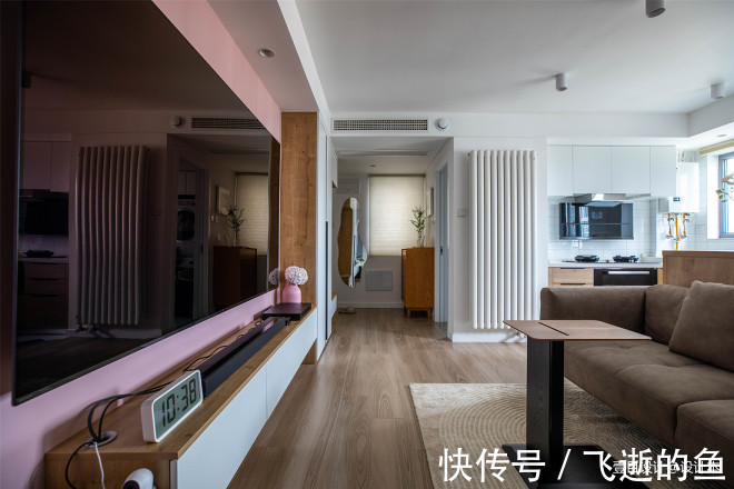 原木|客餐厨空间共享,75㎡小家的极致利用!