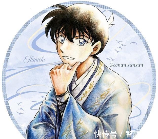 工藤新一|当名侦探柯南换上了古装,灰原哀像小仙女,毛利兰太可了