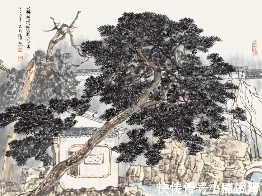 满维起@中国水墨画院|老骥伏枥,总有新意,满维起山水写生新作