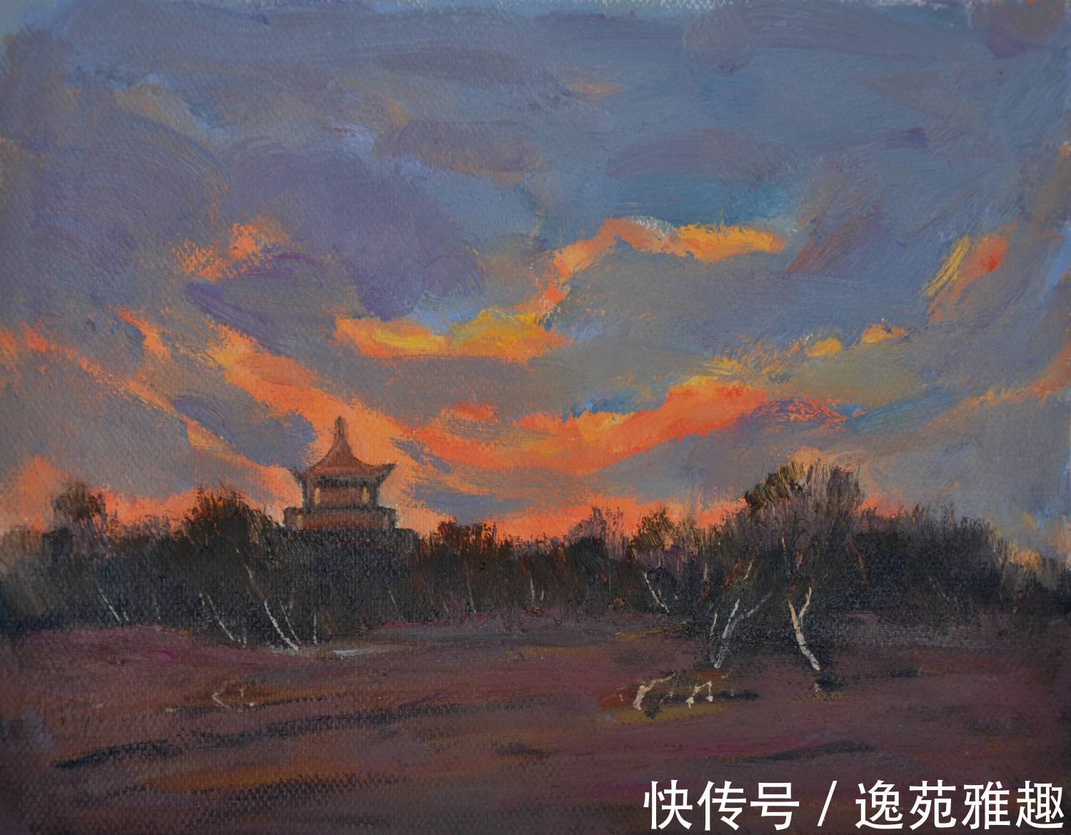 秋草黄!「作品欣赏」心中有旷野,所画皆美景,油画艺术家殷国海作品欣赏