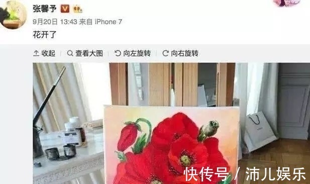 山水画#张馨予真的是一位画家,山水画已惊艳众人,这幅画更强悍!