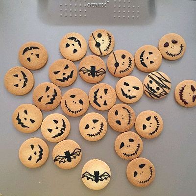 万圣节涂鸦咸味小饼干