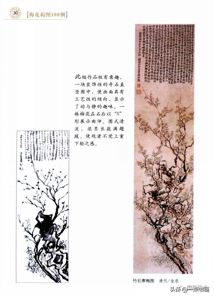 梅花构图100例（2）