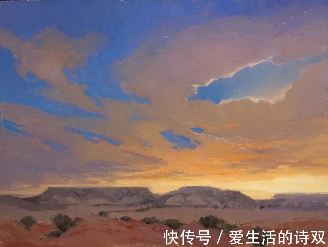 卢伯克$大卫·格里芬的风景油画高清图，放大看，更迷人