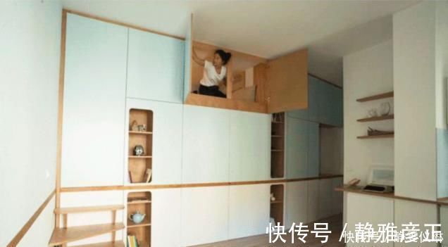卧室|小户型空间不够用照她家这么装,33㎡装成两间房,还有宽敞客厅
