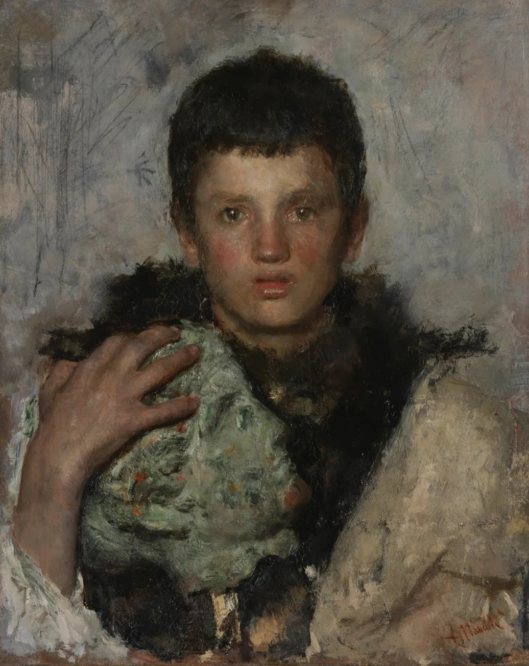 十九世纪!十九世纪意大利现实主义画家曼奇尼