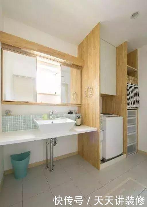 卫生间|卫生间洗衣机摆放设计,小空间的完美利用,不拥挤又美观