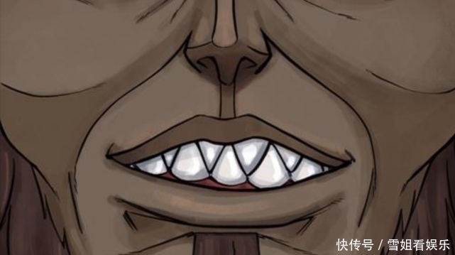 进击的巨人|进击的巨人:智慧巨人的嘴部特写,从进击到始祖,艾伦牙齿和脸型变了