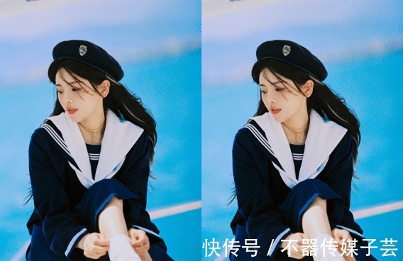 水手裝|楊超越化身“漫畫少女”,穿水手裝看起來清純可愛,少女感滿滿