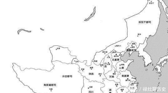 地图|明朝疆域“两京十三省”,一共分15块,为何地图上却画着16块?