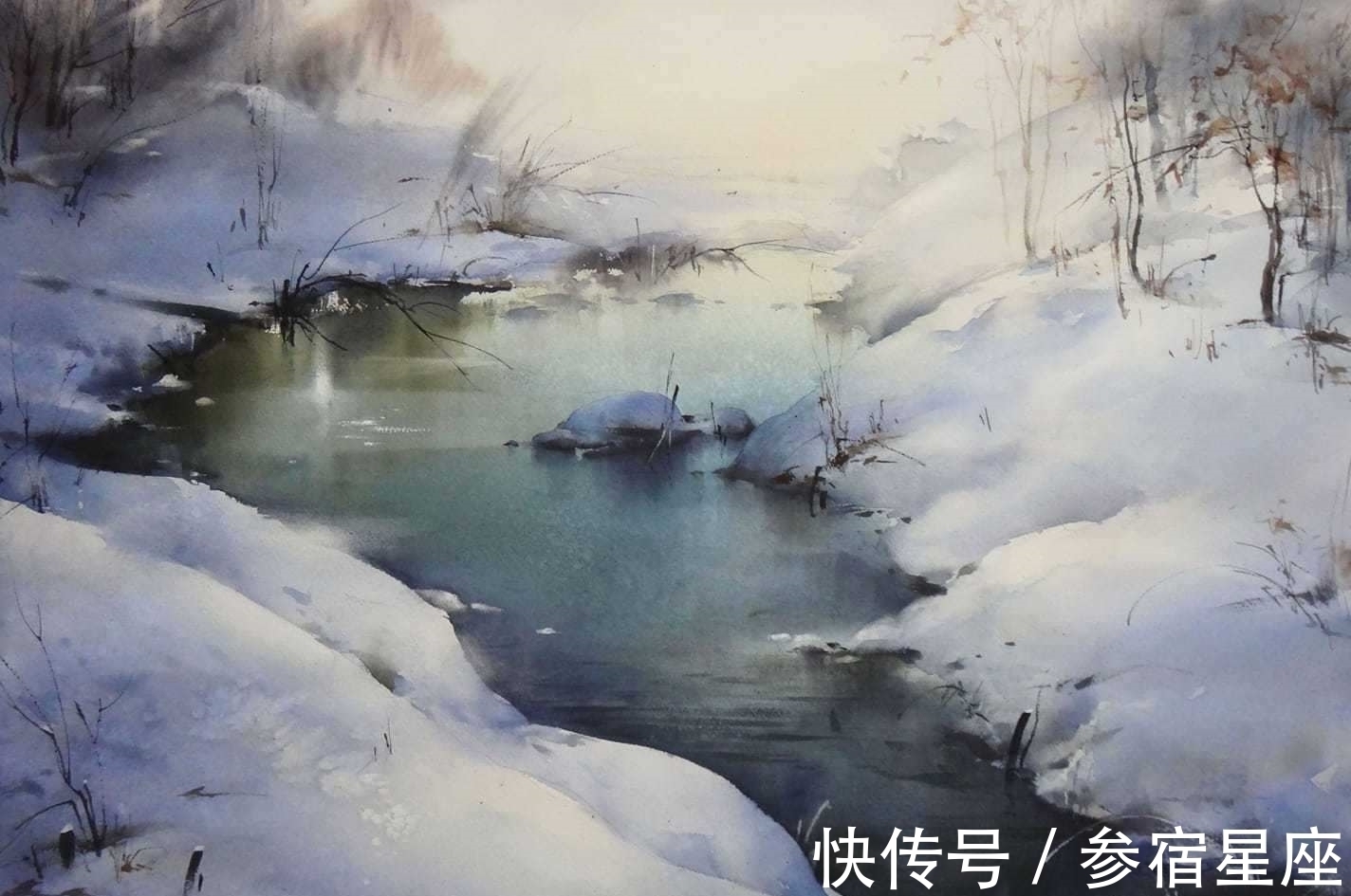 艺术学院$瑰丽唯美,神奇美妙的自然风光——水彩大师伊利亚笔下的水色交融