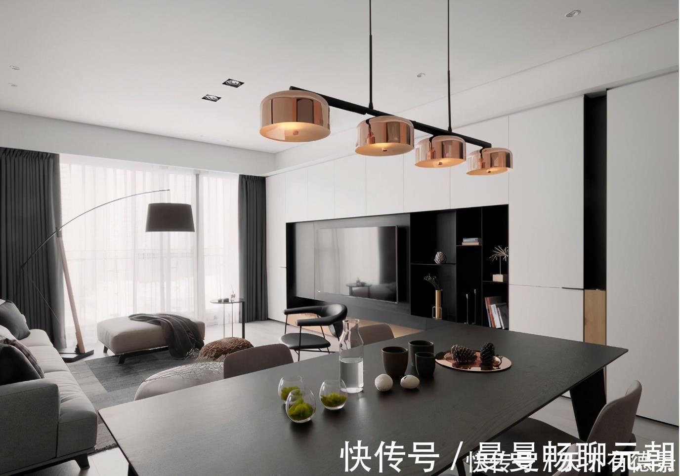 搭配|现代标准空间，灰度空间搭配清玻墙面，令人意犹未竟的性冷淡风
