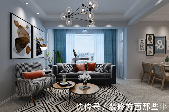 亚光砖|70平北欧风二居室,有个温馨,爱意满满的餐厅太好了