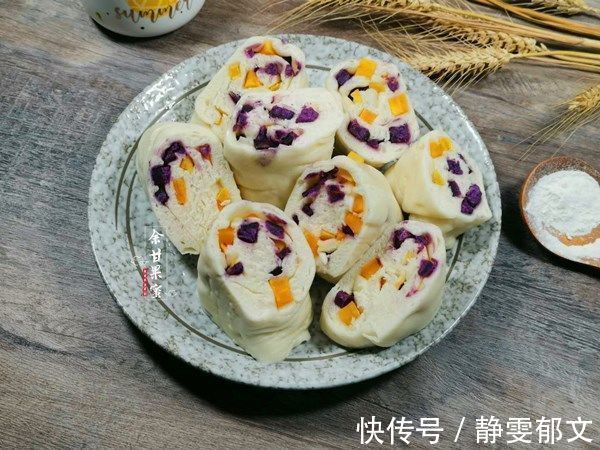 薯类|学会这面食,早餐轻松做,比包子简单,不用加糖也甜美,好棒