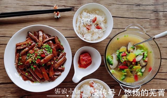 荤素|天热也好好做饭,早餐吃粗粮荤素搭配,午餐1菜1汤都是喜欢的味道!