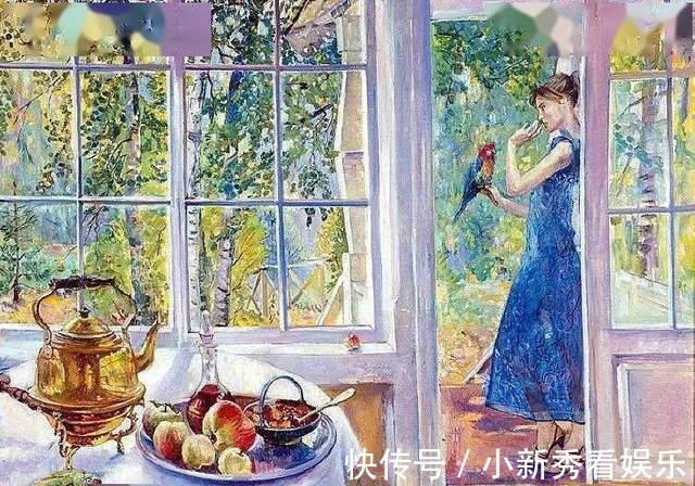女画家@俄罗斯女画家油画作品，色彩绚丽