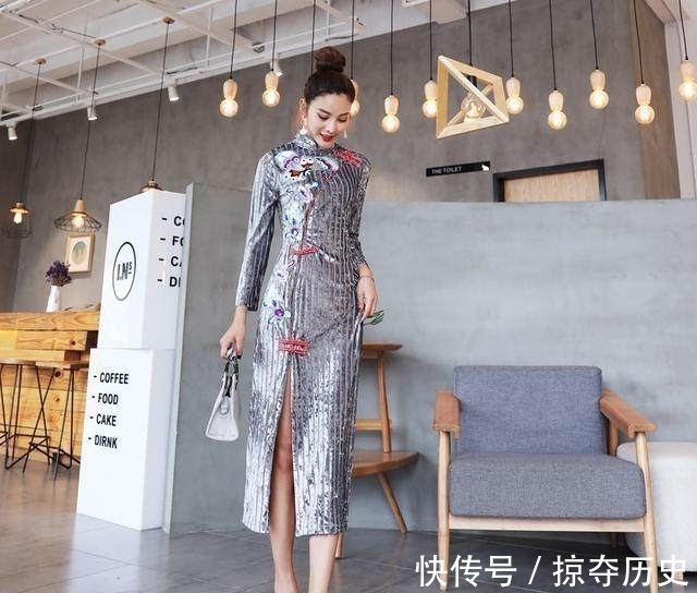 绣花|老一套的连衣裙,真不起眼,时尚女人都爱上旗袍裙