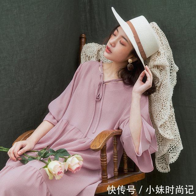 雪纺连衣裙|穿上清新文艺连衣裙,减龄不装嫩,更优雅有女人味