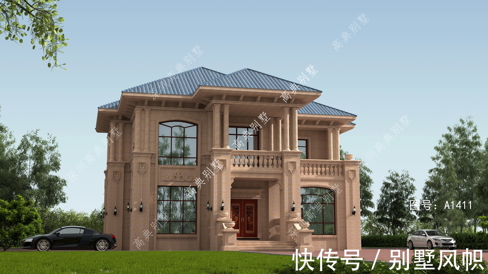 外观|简欧农村别墅，外观大气，与乡村环境完美融合。