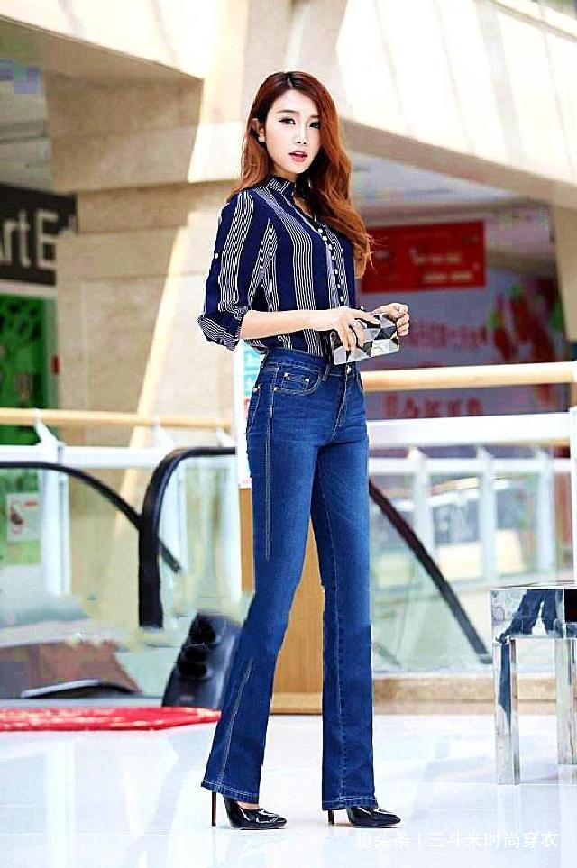 气质 牛仔裤衬托女人青春活力,气质迷人绽放女性魅力,很招人喜欢!
