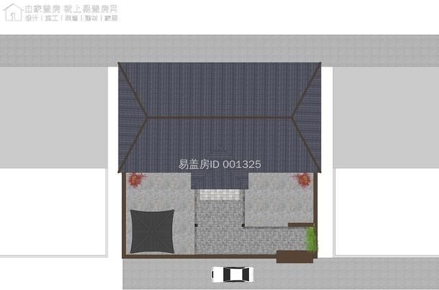 采光|一层新中式别墅,双入户门,房间均能采光,屋檐外挑,简单大气