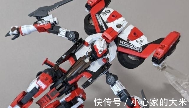 改造|30MM模型混搭改造可变形赛车模型“猩红方程式 ”