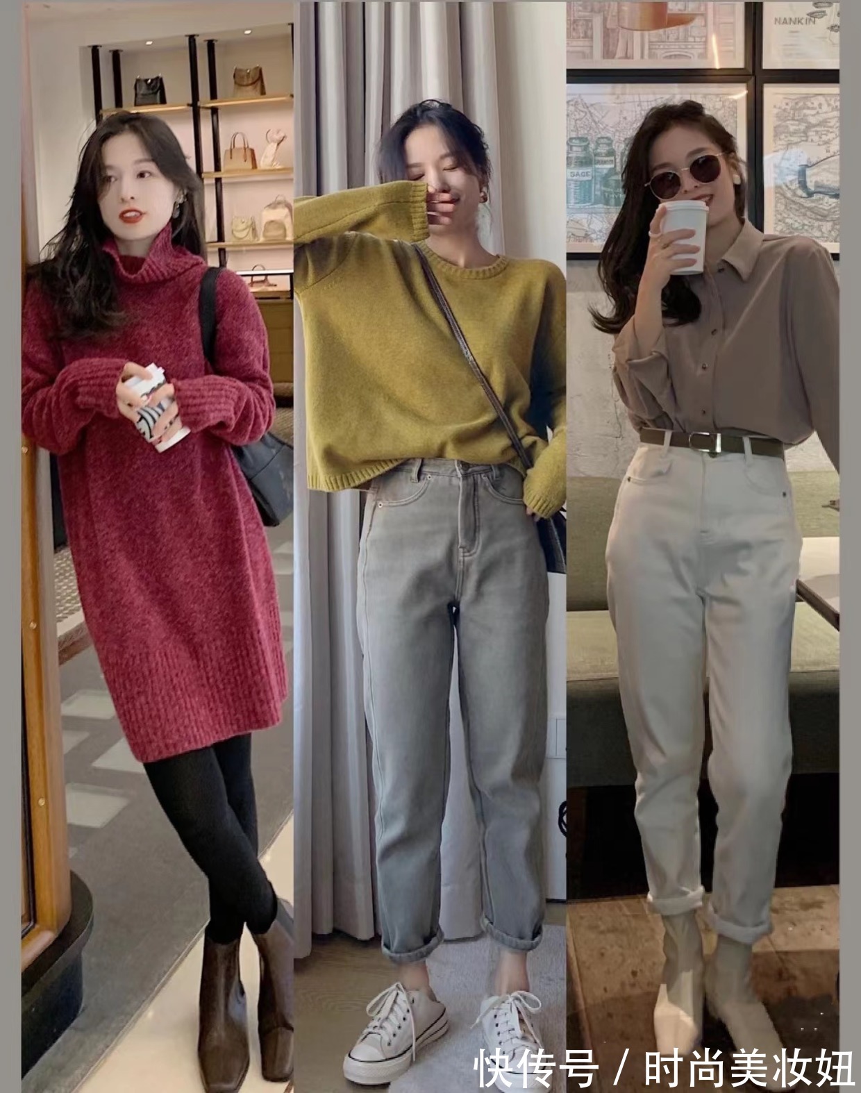 穿搭|1米58的小个子就该这样穿,保暖不臃肿,照着穿显高又时髦洋气
