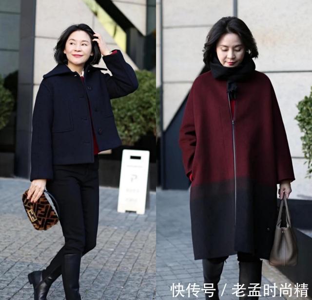 构造|50多岁的女人,冬天的穿搭这么pick不显老,时髦舒服又有品味