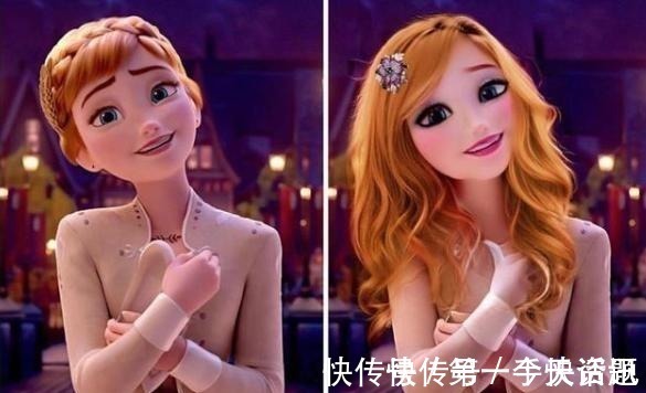 女主|给冰雪奇缘女主开“美颜”如何本来小清新,这下变“俗颜”了!