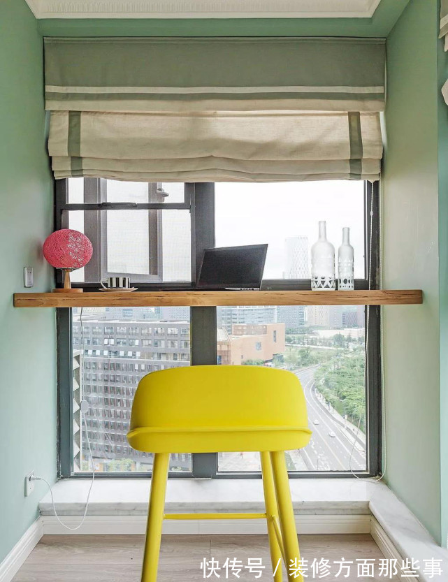 装修|103平幸福的三口之家，用马卡龙色系墙漆搭配清新家居