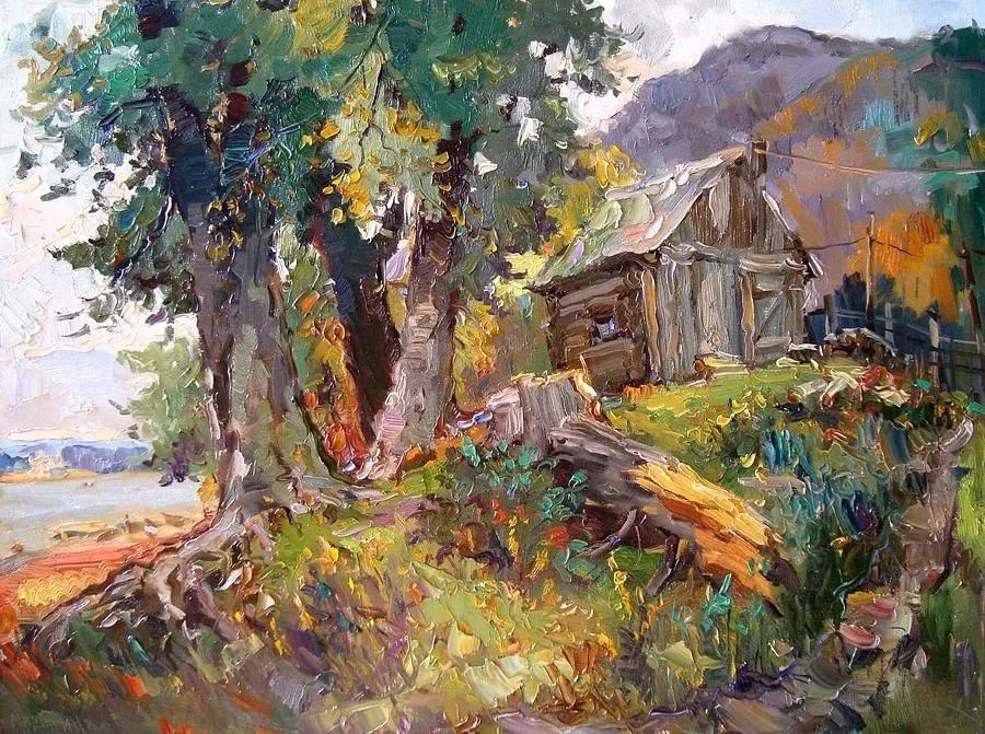 米沙金!俄罗斯画家米沙金的风景油画,美的不要不要的!