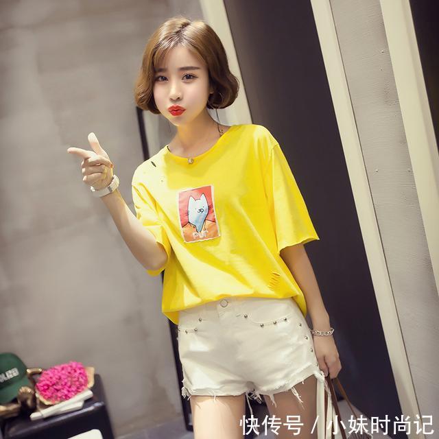 针织面料|美丽是穿出来的,有这么一款百搭T恤,你想不美都难