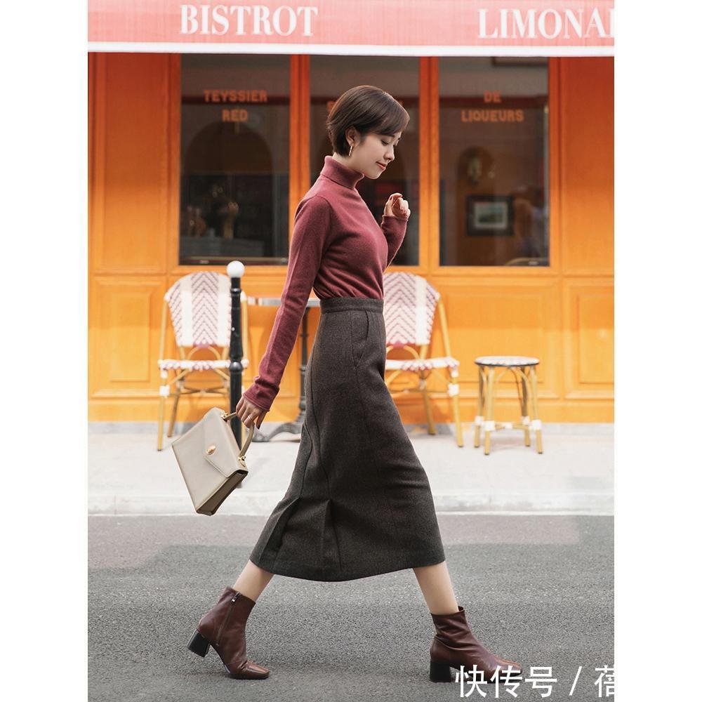 颜色|秋天怎样穿才优雅?搭配公式“针织衫+半身裙”,高级感扑面而来