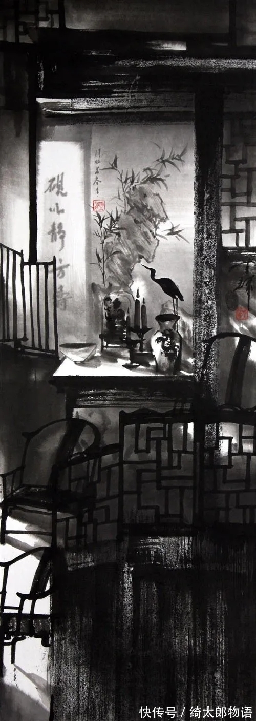 陈辉!有光影的水墨山水画,见过吗?