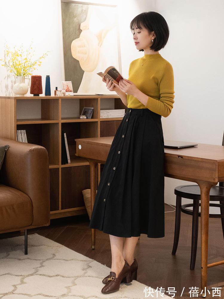 美眉 穿什么“短裙”太土了!瞧今秋流行“膝下裙”,20-50岁穿都好美