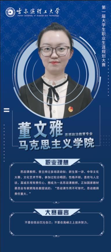 哈尔滨理工大学|青春向党·时代向上 ‖ 第一届大学生职业生涯规划大赛获奖选手展示