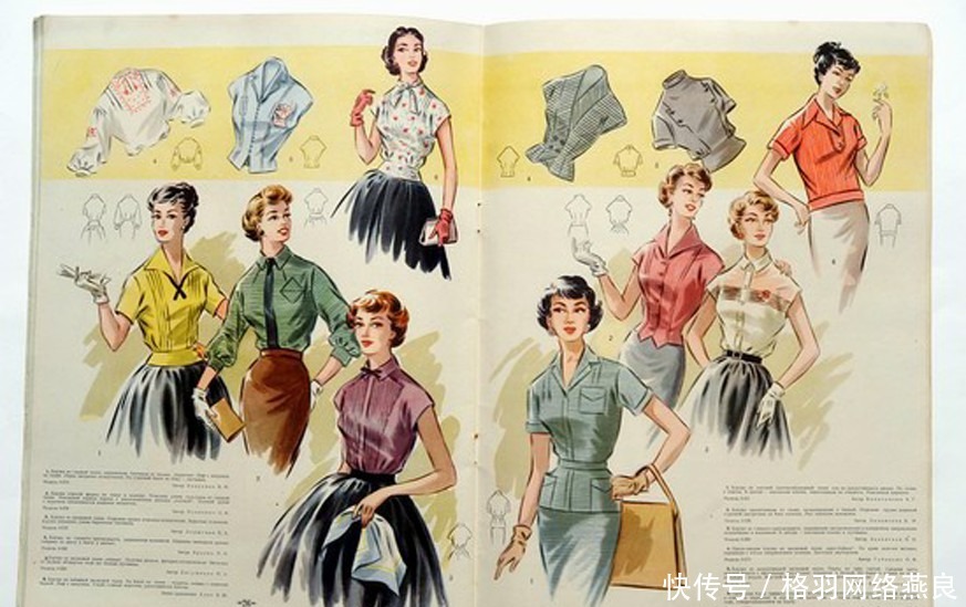 赫鲁晓夫|1957年的苏联时装杂志服装好漂亮模特好时髦