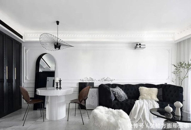 屋主|100㎡黑白色系法式风,打造了一个纯净通透、诗意缠绕的家