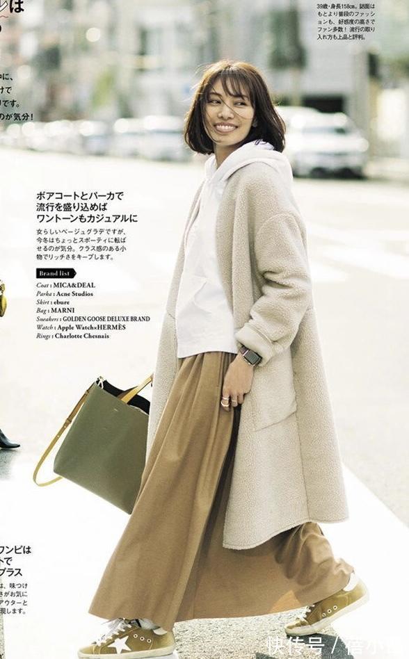 灰白格纹|跟着日系杂志学“大衣”穿搭,优雅女神不容错过,简约高级又chic