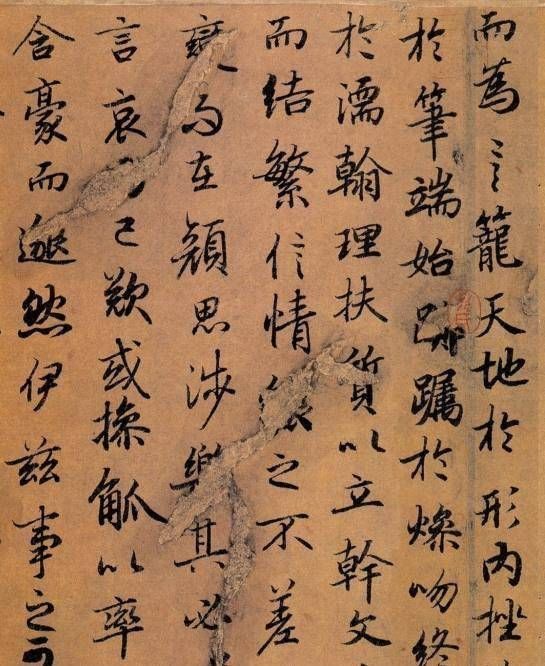 他是虞世南的外甥,书法用笔清隽飘逸,在大唐占有一席之地