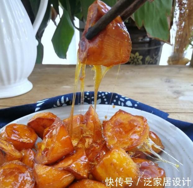 红薯别再烤了！教你这个做法，香甜美味颜值高，上桌太有面子了！
