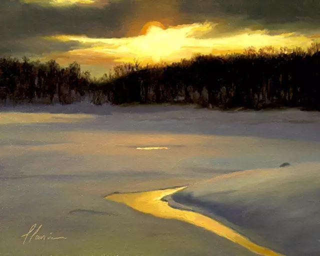 油画#加拿大画家Lili Anne Laurin的风景油画,在形色光影中倾洒出绝美风景