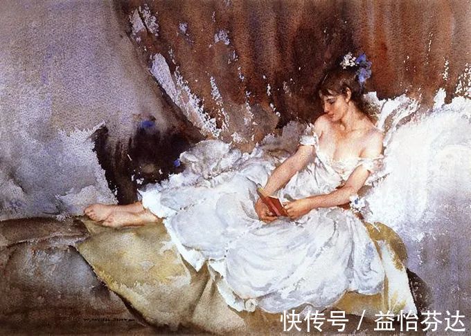 水彩!他是最会画人体画作的 世界顶尖级水彩大师