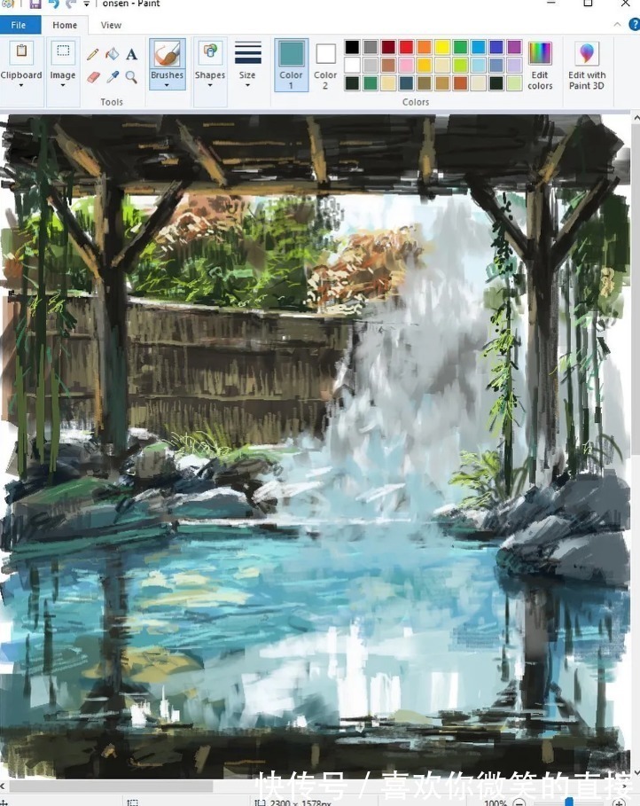 作品#不受绘画工具束缚的神人,画出一幅幅让人目瞪口呆的作品!